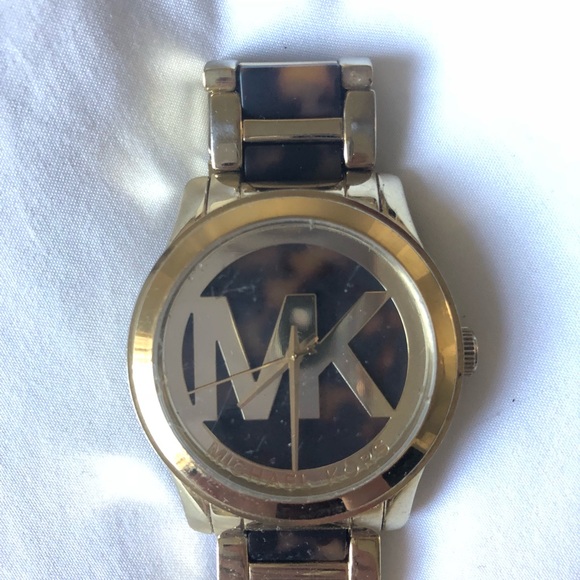 Gold and Tortoise Michael Kors Watch - Picture 2 of 2